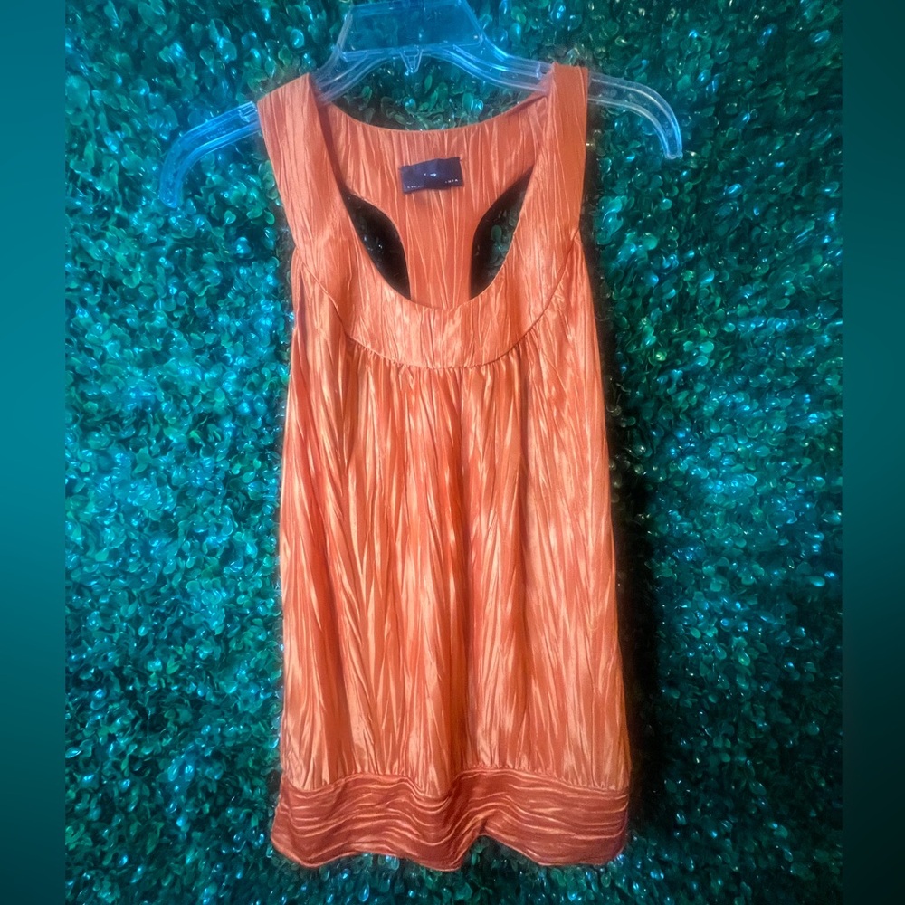 Orange Sleeveless Top